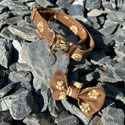 NDW pattern collar & bow tie