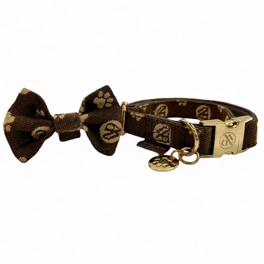 NDW pattern collar & bow tie
